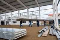 Avanza la construcci�n del Gimnasio del Colegio Soberan�a Nacional 