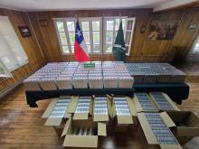 Fue detenido con m�s de 8 mil atados valuados en unos 20 millones de pesos chilenos