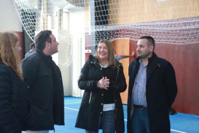 Gobierno reactiv construccin del gimnasio del colegio Sobral