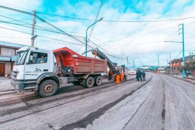 El municipio inici los trabajos para la pavimentacin de Magallanes