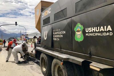 El Municipio de Ushuaia realiza trabajos complementarios