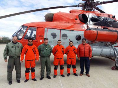 Arcando resalt la importancia de vincular a la Antrtida con helicpteros